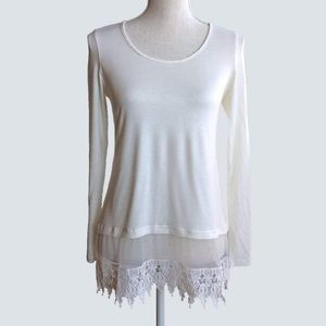 Grace & Lace Boho White Crochet Top